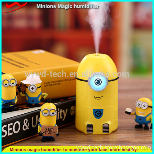 Minion humidifier / hot sale unique 2017 battery operated mini humidifier